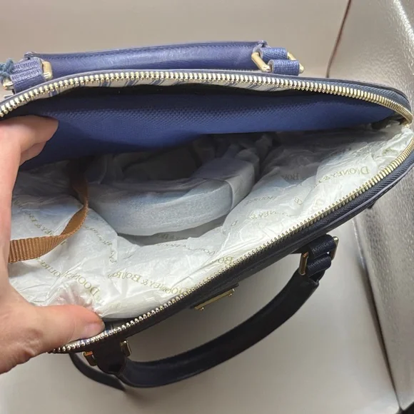 Dooney & Bourke Marine Saffiano Leather Satchel - Picture 4 of 7